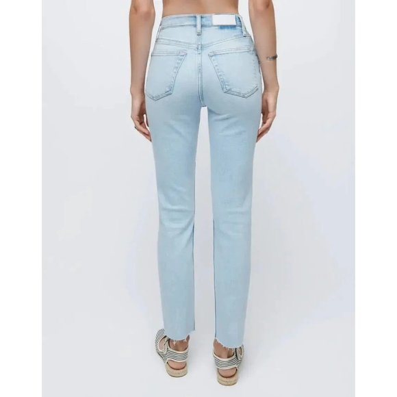 $265 NWT RE/DONE 90s HIGH RISE ANKLE CROP CALM WATERS JEANS SZ 26